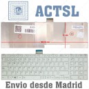 Teclado para Toshiba Satellite C50 C55-A C55D C55DT Blanco White