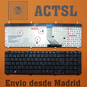 Teclado para portátil HP Pavilion DV7-2000 DV7-2100  DV7-2200 DV7-3000 DV7-3100 Series