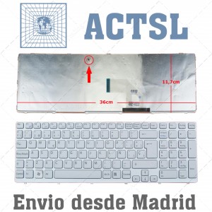 Teclado para portátil Sony VAIO SVE15 SVE-15 Series 