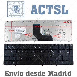 Teclado para portátil Hp Compaq Probook 6560B 8570p 6565B  