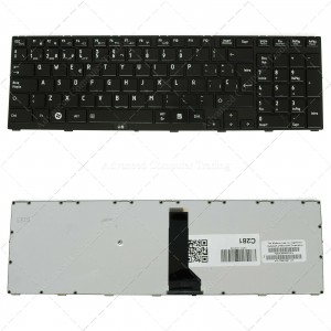 Teclado para portátil TOSHIBA Tecra R850 Glossy Frame Black, Without Point Stick