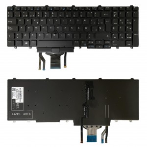 Teclado Español para Dell Latitude E5550 E5570 E5580 E5590 CN-0Y92DW  Retroilumiinado