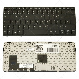 Teclado Español para portátil HP EliteBook 720 725 820 G1 G2 con Pointstick 730541-071