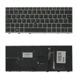 Teclado español para HP EliteBook  830 730 735 G5 735 G6 L13697-071 Backlit plata